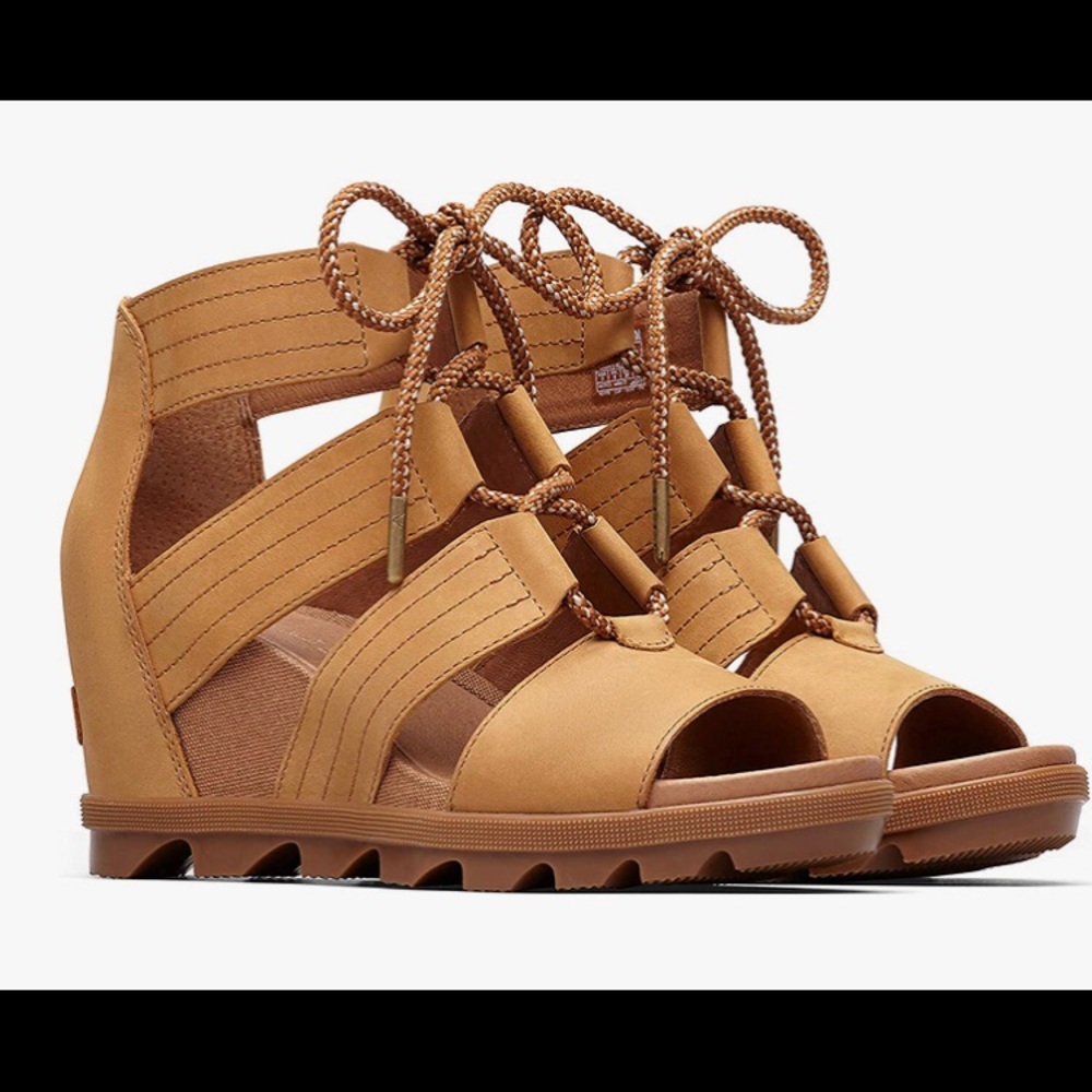 Sorel Joanie Gladiator Sandals Camel Size 8 NWOT